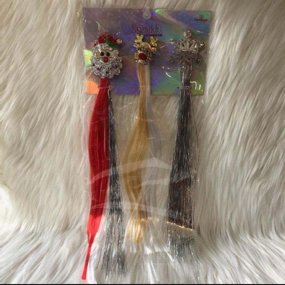 Sparkle Universe Holiday Themed Hair Extension Clips